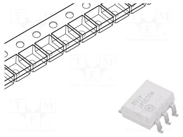 Optotriac; 4.17kV; Uout: 400V; PDIP6; Ch: 1; MOC304XM; 2kV/μs ONSEMI MOC3041SR2M