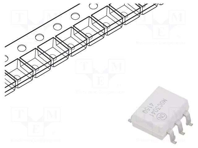 Optotriac; 4.17kV; Uout: 400V; PDIP6; Ch: 1; MOC304XM; 2kV/μs ONSEMI MOC3041SR2M
