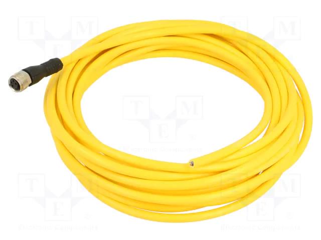 Cable: for sensors/automation; M8; PIN: 4; straight; 5m; plug; PUR PILZ PZ-533121