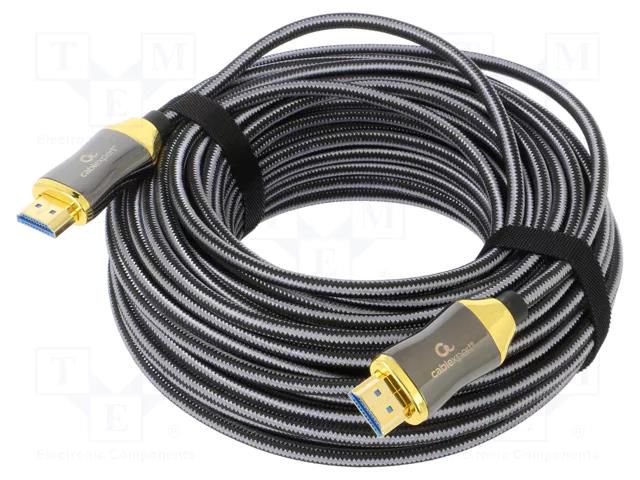 Cable; HDMI plug,both sides; PA; 20m; black; Core: Cu GEMBIRD CCBP-HDMI8K-AOC-20
