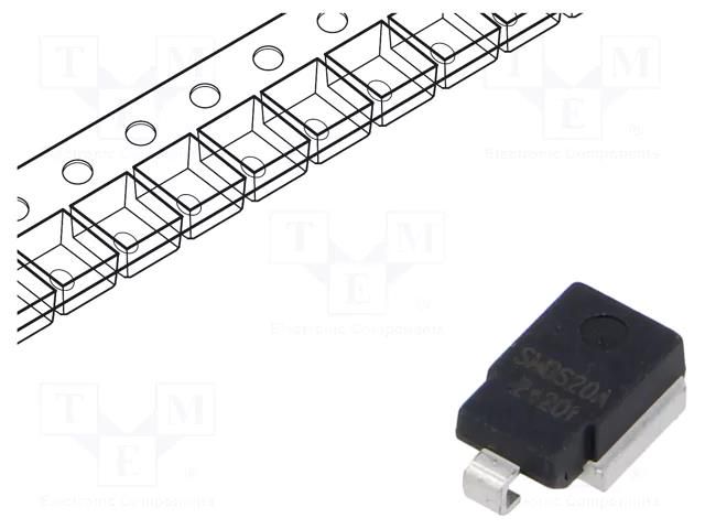 Diode: TVS; 6.6kW; 22.2÷24.5V; 204A; unidirectional; DO218AB; reel SMC DIODE SOLUTIONS SM8S20ATR-SMC