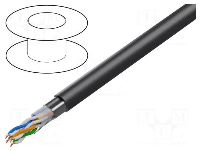 Wire; BiTLAN,F/UTP; 4x2x24AWG; 5e; data transmission,outdoor BITNER BITNER-TI0051