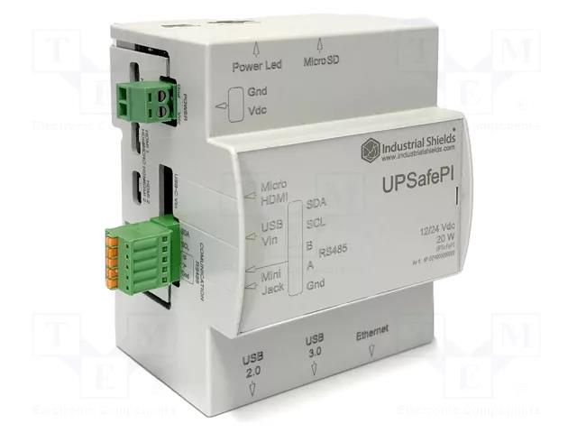 Module: UPS; UPSafe Pi; 12÷24VDC; UPSafe Pi INDUSTRIAL SHIELDS 024001000200
