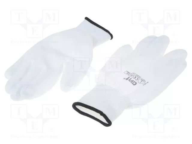 Protective gloves; Size: L; white AVIT AV-13074