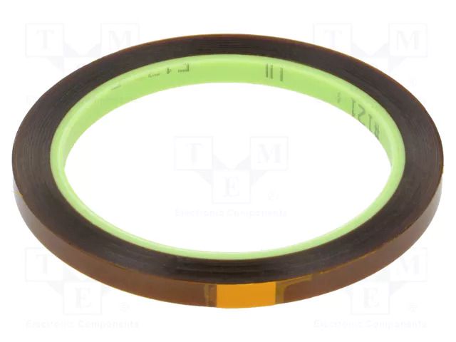 Tape: electrical insulating; W: 6mm; L: 33m; Thk: 0.076mm; acrylic 3M 3M-1218-6