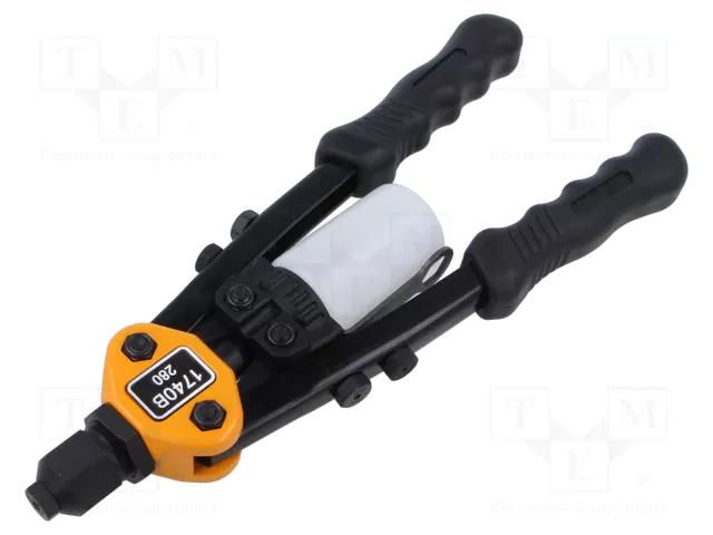 Hand riveting press; 3.2mm,4mm,4.8mm BETA BE1740B/280