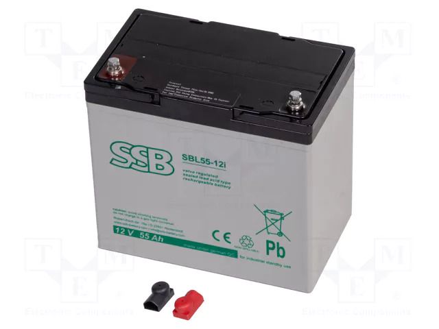 Re-battery: acid-lead; 12V; 55Ah; AGM; maintenance-free SSB ACCU-SBL-55-12I/S