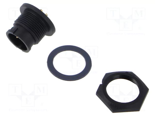 Male; for panel mounting,front side nut AMPHENOL LTW 1BD-02PMMS-LC7001