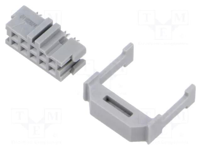 Connector: IDC; plug; female; PIN: 10; 3000; 4.75A; IDC; 2.54mm; 2x5 3M 3473-6610