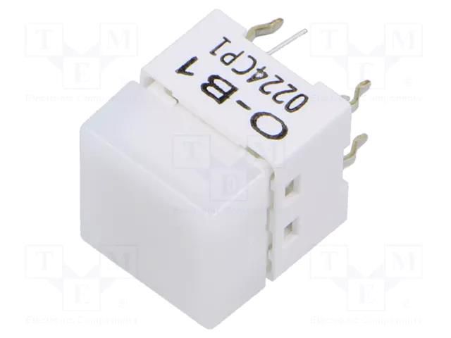 Keypad; SPST-NO; Pos: 2; 0.05A/24VDC; THT; 1.57N; 10x10mm; 11mm; blue OMRON Electronic Components B3W-9000-B1N