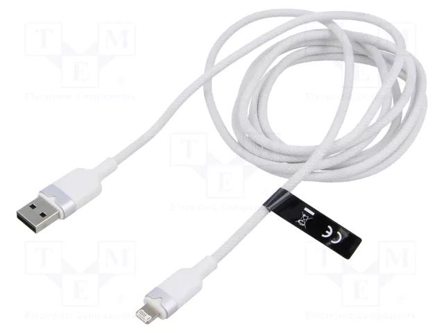 Cable; USB 2.0; Apple Lightning plug,USB A plug; nickel plated VENTION LANWH
