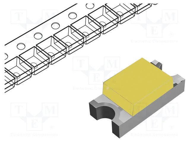 LED; yellow green; blinking; 25÷50mcd; 120°; 3÷4VDC; 20mA; 0805 OPTOSUPPLY OSGS0805C1E-B