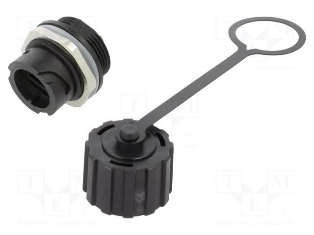 PIN: 8; for panel mounting,front side nut,rear side nut CONEC 17-10020
