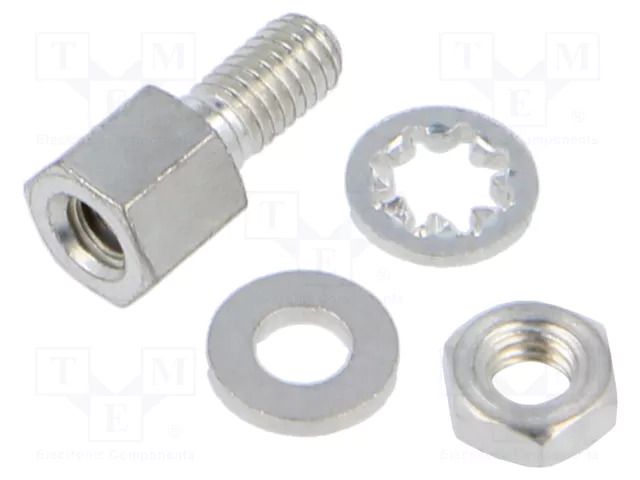 Nut for D-sub  863001017TLF AMPHENOL COMMUNICATIONS SOLUTIONS 863001017TLF