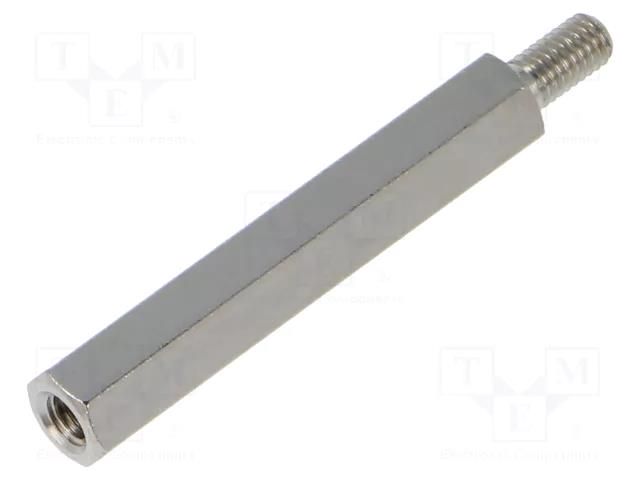 Spacer sleeve; 30mm; Int.thread: M3; Ext.thread: M3; hexagonal HARWIN R30-3003002