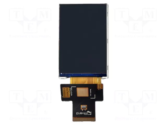 Display: TFT; 3.5"; 320x480; Illumin: LED; 54.46x82.94x3.63mm Riverdi SM-RVT35HITNWN00