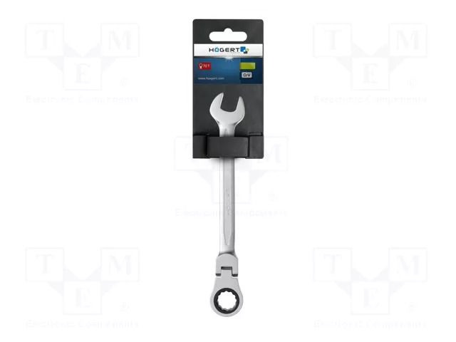 Wrench; combination spanner,with ratchet,with joint; 21mm HÖGERT TECHNIK HT1R060