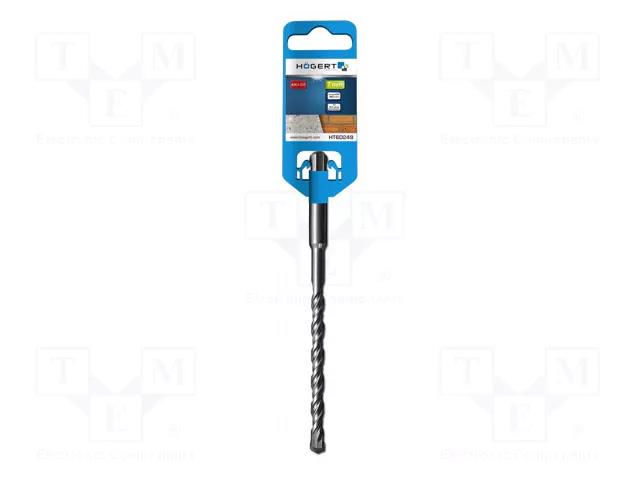 Drill bit; for concrete; Ø: 7mm; L: 160mm; tungsten carbide; 1pcs. HÖGERT TECHNIK HT6D249