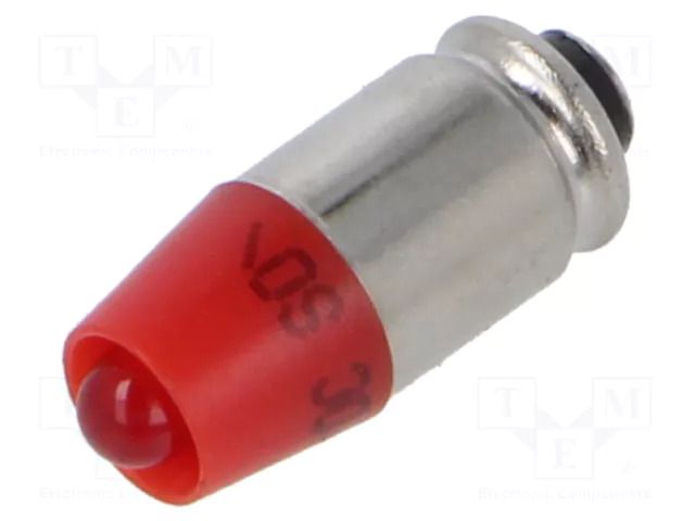 LED lamp; red; S5,7s; 24VDC; 24VAC; No.of diodes: 1 EAO 10-2J12.1062