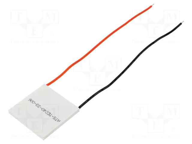 Module: Peltier; 15.4V; 10A; 40x40x3.3mm; 88.9W; ceramics; 20AWG Advanced Thermal Solutions ATS-TEC40-33-006