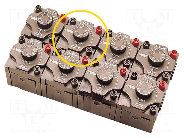 Decade box: resistance; 1÷10Ώ; Number of ranges: 11; 750mA; 7.5V CHAUVIN ARNOUX CA-P03197522A