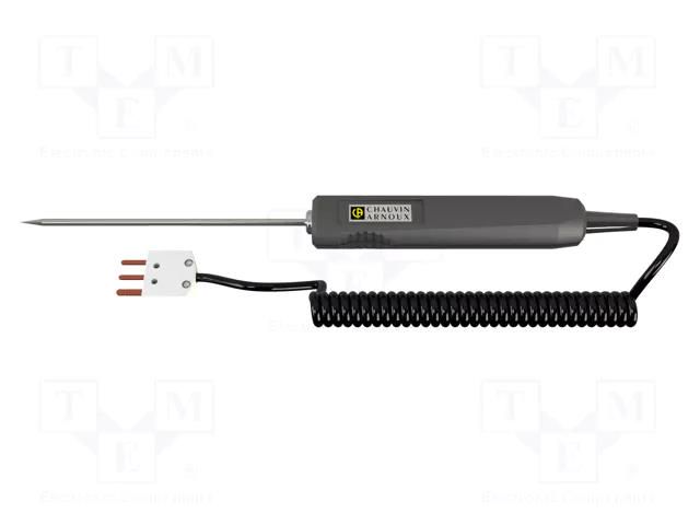 Probe: PT100-type temperature; -100÷600°C; Probe l: 0.13m; Len: 1m CHAUVIN ARNOUX CA-SP11