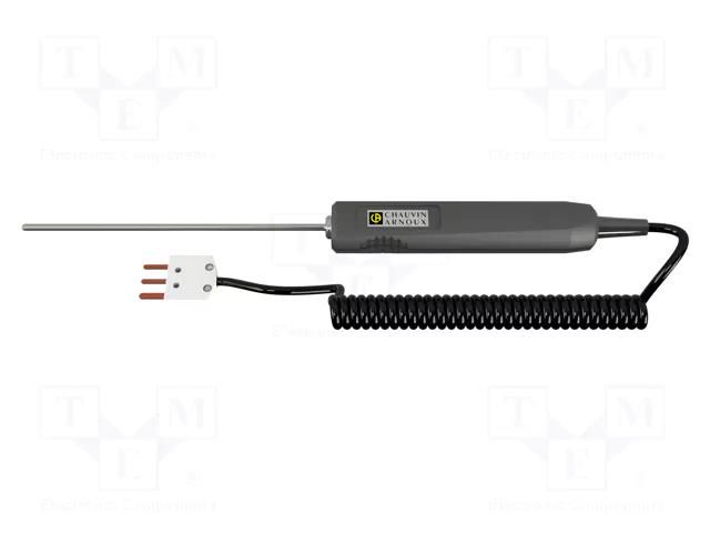Probe: PT100-type temperature; -100÷600°C; Probe l: 1m; Len: 1m; 7s CHAUVIN ARNOUX CA-SP13