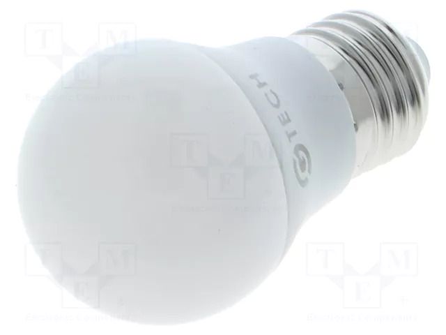 LED lamp; white warm; E27; 230VAC; 3W; 160°; 3000K GTV Poland GT-SMGB45C-30