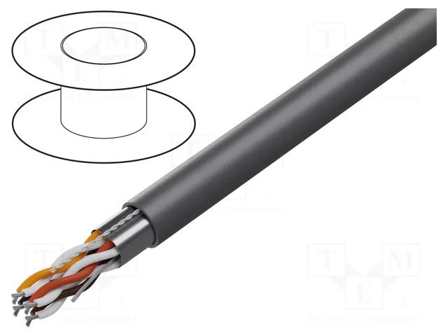 Wire; Xtra Guard® 1; 2x2x22AWG; shielded,Al-PET-Al foil; PVC ALPHA WIRE 5482C-SL001