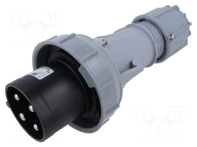 Connector: AC supply 3-phase; plug; male; 63A; 500VAC; IEC 60309 PCE 034-7