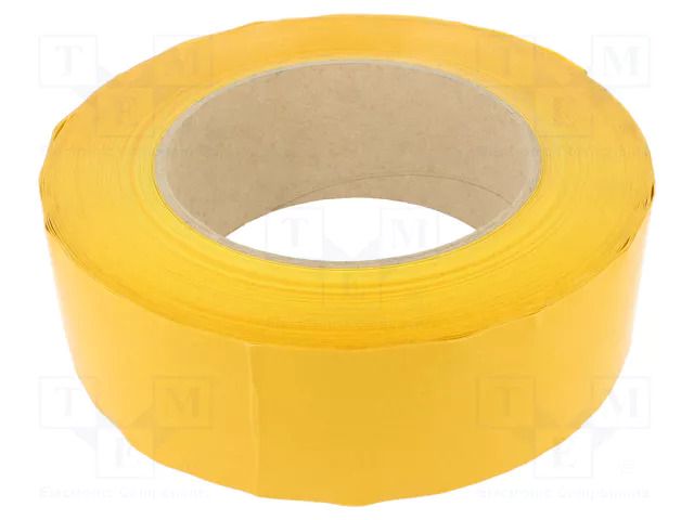 Tape: marking; yellow; L: 50m; W: 75mm; self-adhesive; PVC FATH FA-0203T07515