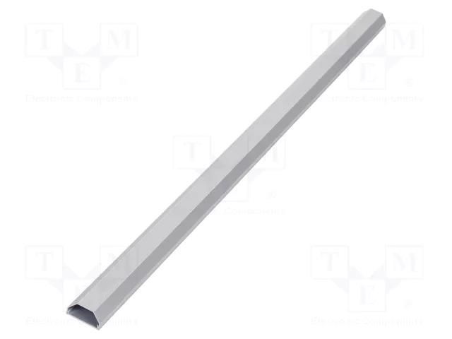 Closed cable trunkings; silver; L: 1.1m; W: 50mm; H: 26mm; aluminium Goobay GOOBAY-90668