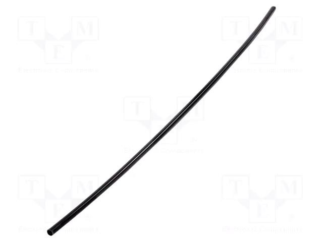 Heat shrink sleeve; glued; 3: 1; 12mm; L: 1m; black; Temp: -25÷125°C RADPOL RPKH1-12/4X1-C