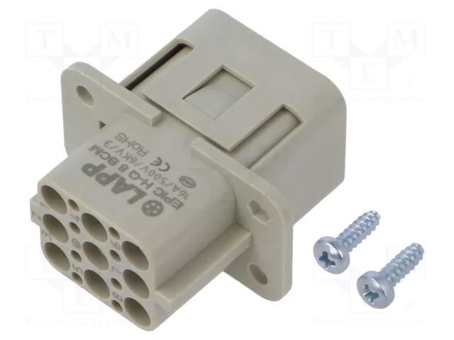 Connector: HDC; contact insert; female; EPIC H-A; PIN: 16; 16A; 250V LAPP 10541100