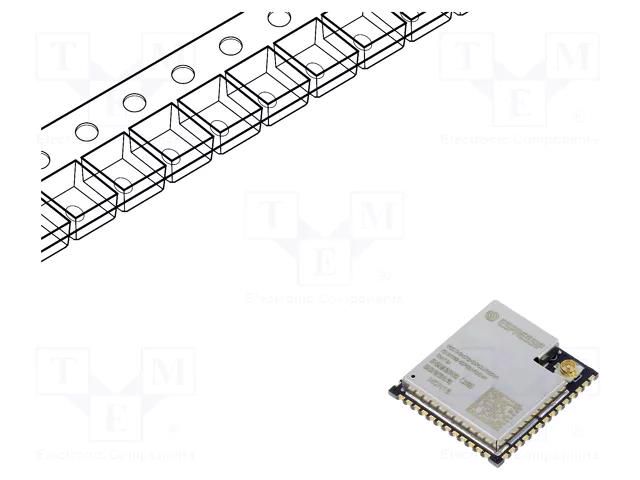 Module: IoT; Bluetooth Low Energy,WiFi; external; SMD; Cores: 1 ESPRESSIF ESP32C6-WROOM1UN16