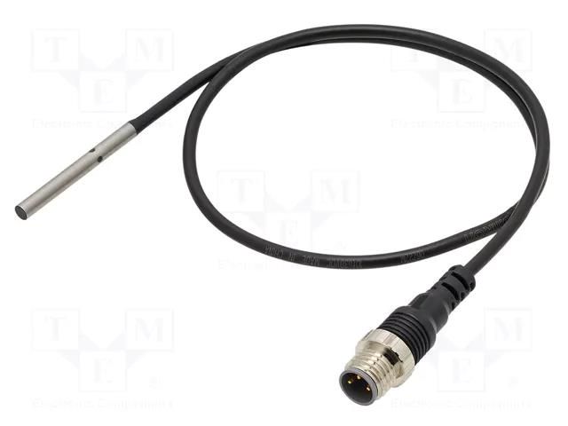 Sensor: inductive; OUT: PNP / NO; 0÷0.8mm; 10÷30VDC; Ø3; 0.3m; IP67 OMRON E2EC03SR8CJB103M