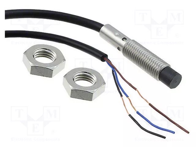 Sensor: inductive; OUT: PNP / NO; 0÷4mm; 10÷30VDC; M8; 5m; IP67; E2B OMRON E2BS08KN04WPB15M