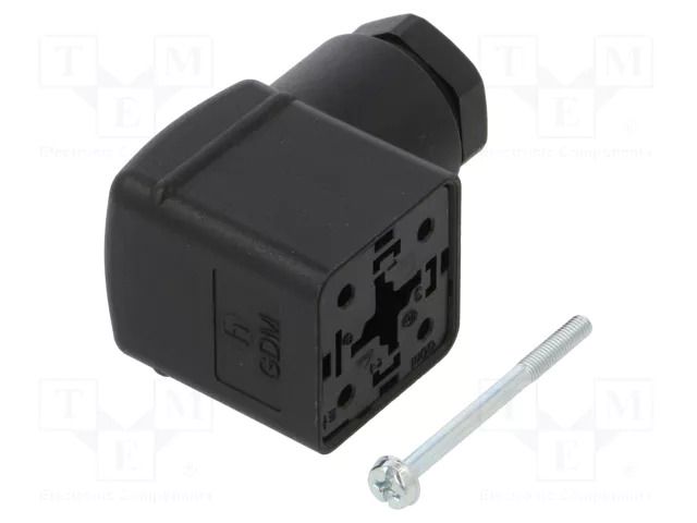 Connector: valve connector; female; PIN: 4; 16A; IP65; for cable HIRSCHMANN GDM310B-A0U-10F