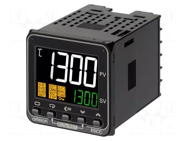 Module: regulator; temperature; 0÷20mA,4÷20mA; OUT 2: SSR; E5CC OMRON E5CC-CQ3A5M-003