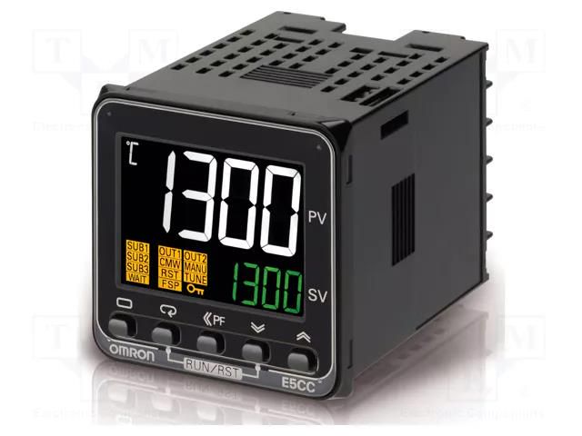 Module: regulator; temperature; 0÷20mA,4÷20mA; OUT 2: SSR; E5CC-T OMRON E5CC-TCQ3A5M-006