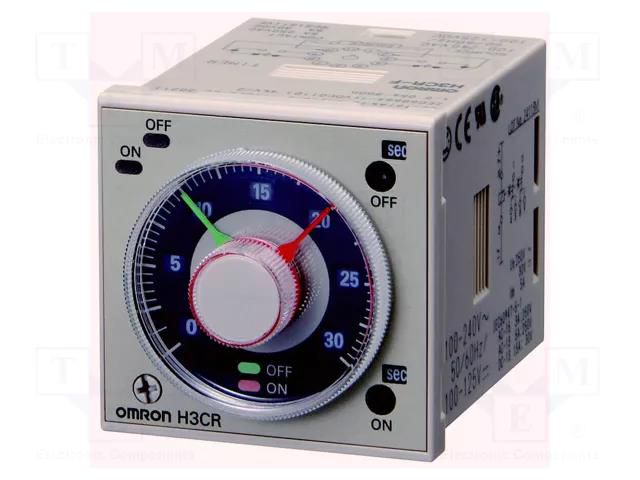 Timer; 0,05s÷30h; DPDT; 24VAC; 24VDC; H3CR-F; -10÷55°C; PIN: 8; IP40 OMRON H3CR-F8N-24