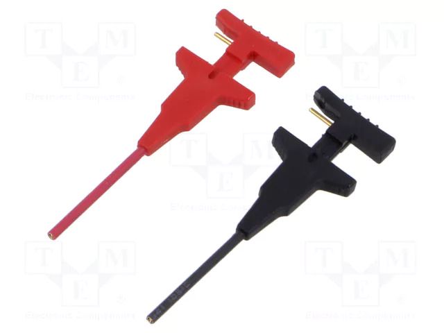 Measuring tip; black,red; Features: 0,5mm clip; 2pcs. TELEDYNE LECROY LC-PK006-3
