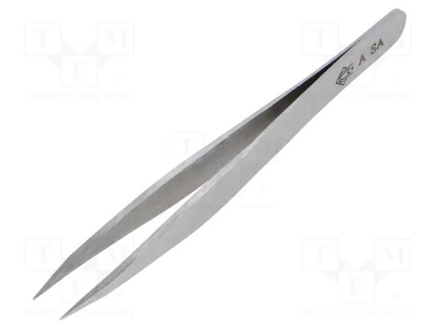 Tweezers; 115mm; for precision works; Blade tip shape: flat PIERGIACOMI PG-A-SA