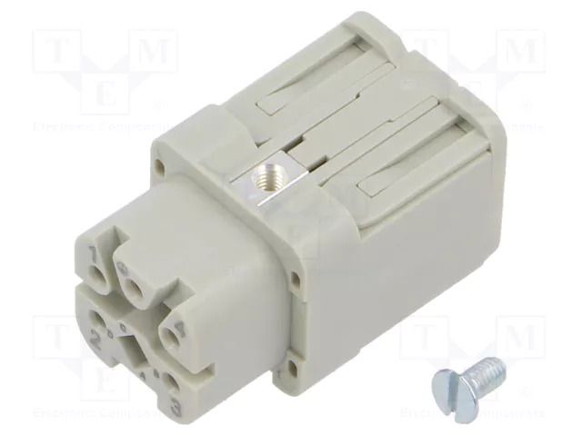 Connector: HDC; contact insert; female; 10A; 400V; Han® A; PIN: 5 HARTING 09200045101