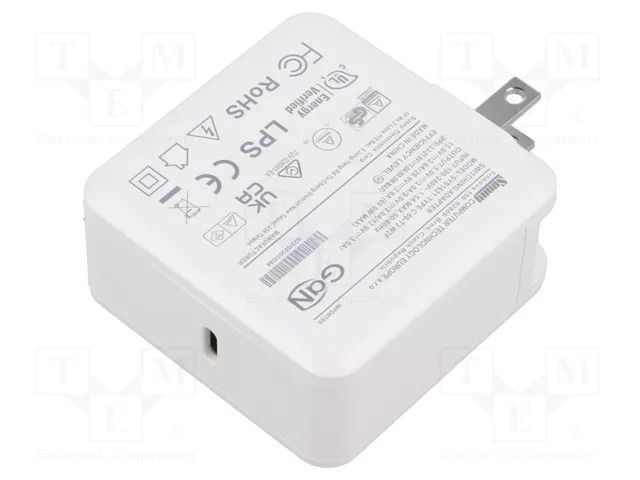 Power supply: switching; mains,plug-in; 5VDC,; 3A; 60W; 61x61x29mm SUNNY SYS1621-PD60W-GAN