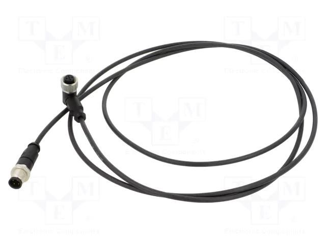 Cable: for sensors/automation; PIN: 4; plug; PUR; 2m HARTING C21320000000032