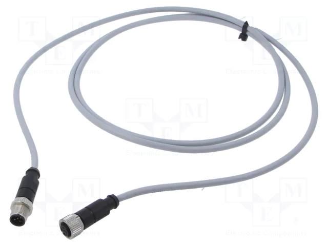 Cable: for sensors/automation; PIN: 5; plug; PVC; 2m HARTING C21320000000021