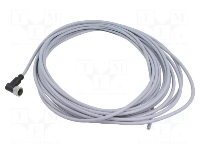 Connector: M12; plug; female; PIN: 5; angled; cables; 10m HARTING C21320000000040