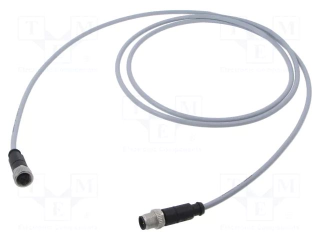 Cable: for sensors/automation; PIN: 4; plug; PVC; 2m HARTING C21320000000075