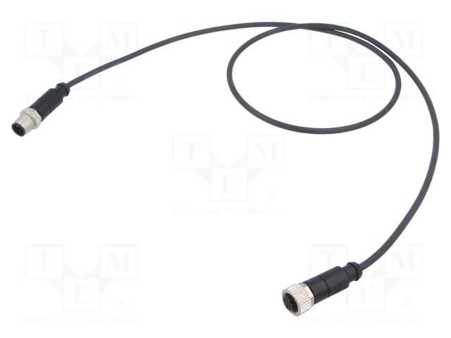 Cable: for sensors/automation; PIN: 3; plug; PUR; 1m HARTING C21320000000113